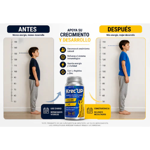 Krec Up : Tratamiento Completo de 2 Meses – Compra 1 Mes y Recibe 2 (Oferta Especial) 🎁