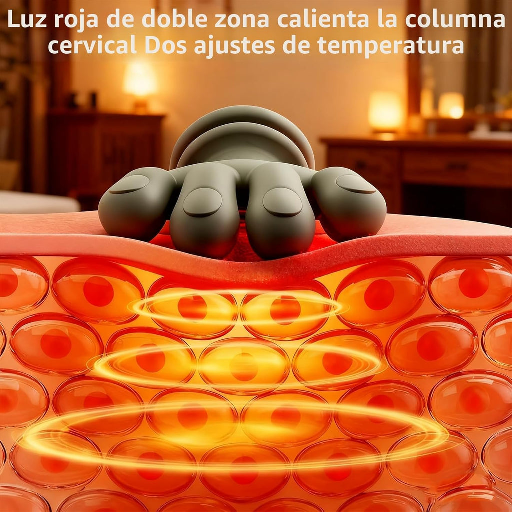 🔥MASAJEADOR CERVICAL 4D -Tu cuello aguanta todo el día. Ya es hora de que alguien lo cuide a él.  Elimina la tensión en 10 minutos . Tecnología 4D con calor que penetra el músculo de verdad.🔥