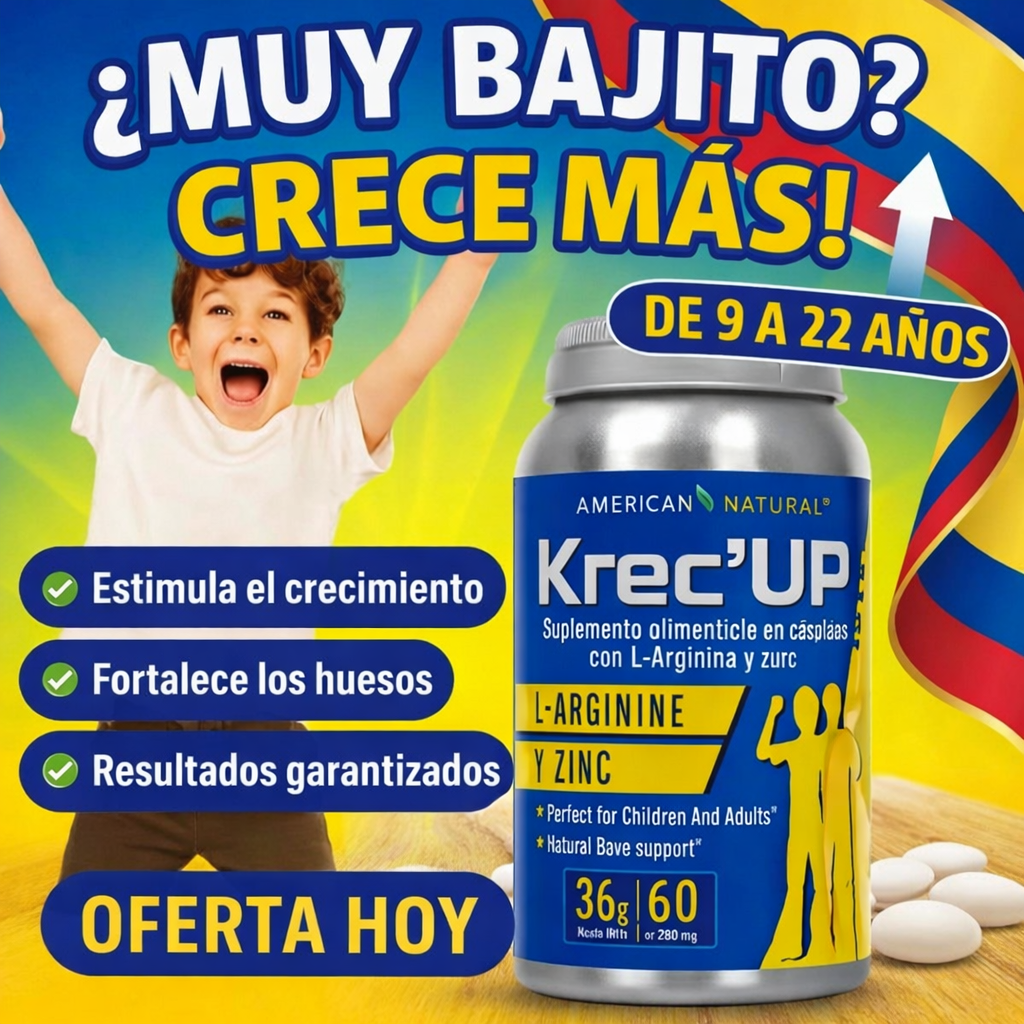 Krec Up : Tratamiento Completo de 2 Meses – Compra 1 Mes y Recibe 2 (Oferta Especial) 🎁