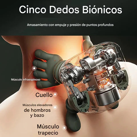 🔥MASAJEADOR CERVICAL 4D -Tu cuello aguanta todo el día. Ya es hora de que alguien lo cuide a él.  Elimina la tensión en 10 minutos . Tecnología 4D con calor que penetra el músculo de verdad.🔥