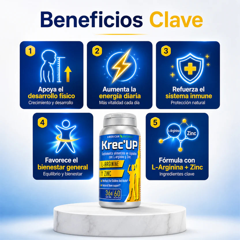 Krec Up : Tratamiento Completo de 2 Meses – Compra 1 Mes y Recibe 2 (Oferta Especial) 🎁