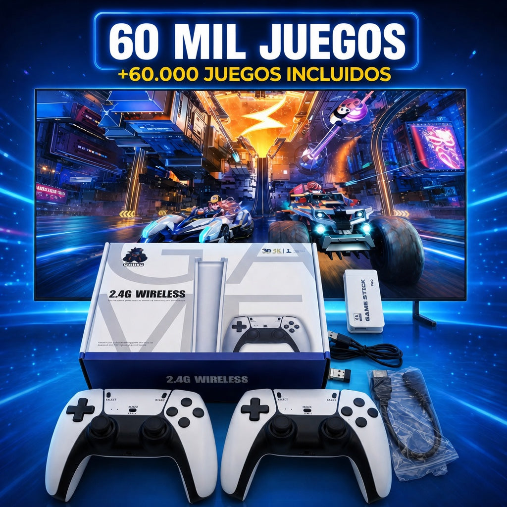 🎮 ¡Revive la emoción de los mejores tiempos desde tu casa! Consola Retro +60.000 Juegos Incluidos 🎮